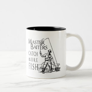 MASTER BAITERS CATCH MEER FISH T-shirt Tweekleurige Koffiemok