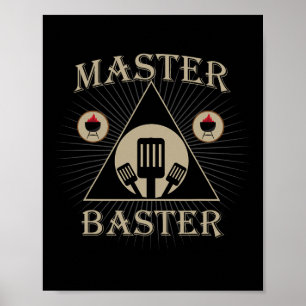 Master Baster Grappig Grillen Bbq Vlees Pitmaster Poster