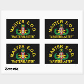 Master Blaster Rechthoekige Sticker (Vel)