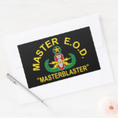 Master Blaster Rechthoekige Sticker (Envelop)