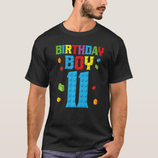 Master Builder 11th Birthday Boy 11 Year Building T-shirt