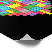Master Builder Block Brick Building Heart Poster (Hoek)