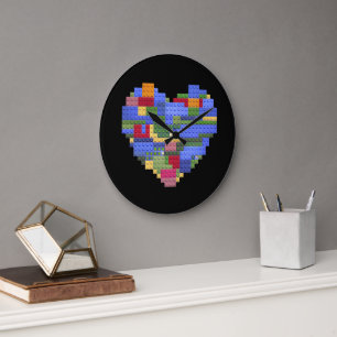 Master Builder Block Brick Building Heart Valentin Grote Klok