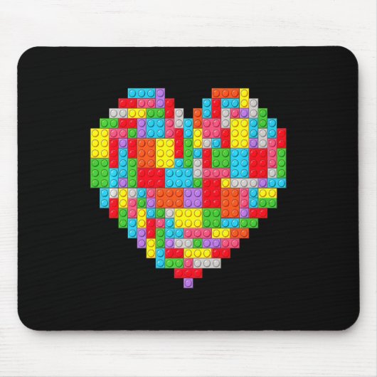 Master Builder Block Brick Building Heart Valentin Muismat (Voorkant)