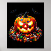 Master Builder Blocks Bricks Building Pumpkin Hall Poster (Voorkant)