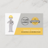 Master Builder, bouwbedrijf, bouwmachines Visitekaartje (Voorkant)