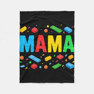 Master Builder bouwstenen blokken grappige moeder Fleece Deken