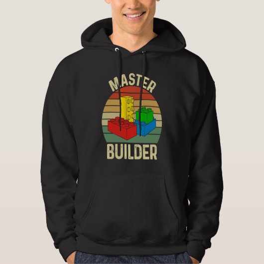 Master Builder Building Blocks Toys Hoodie (Voorkant)
