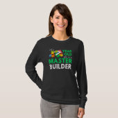 Master Builder Cute Block Building 7th Birthday Bo T-shirt (Voorkant volledig)