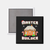 Master Builder Gingerbread House Kerstblok B Magneet (Voorkant / Achterkant)