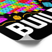 Master Builder Heart Block Brick Building Poster (Hoek)
