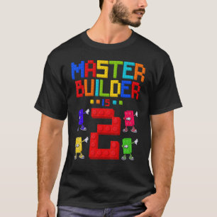 Master Builder is 2 jaar oud gebouw 2e verjaardag T-shirt