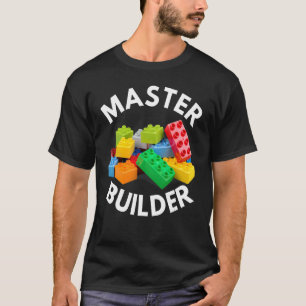 Master Builder Leuke Blokgebouw Kinder Jongens 2 T-shirt