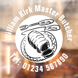 Master Butcher Raamsticker