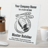Master Butcher's Shop vrijstaand Reclamebord Met Voetstuk (Insitu)