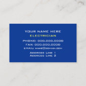 Master Cartes de visite électriciens (Dos)