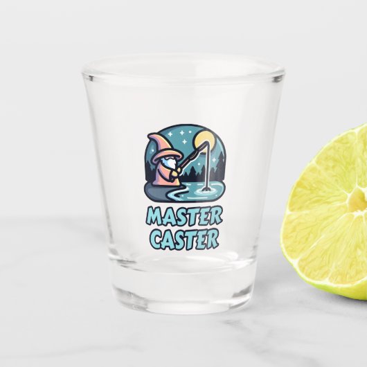 Master Caster Fantasy Gevist Shot Glas (Voorkant)