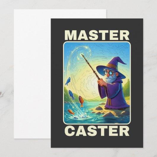 Master Caster - Wizard Magic Gevist Kaart (Voorkant / Achterkant)