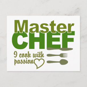 Master Chef-briefkaart Briefkaart