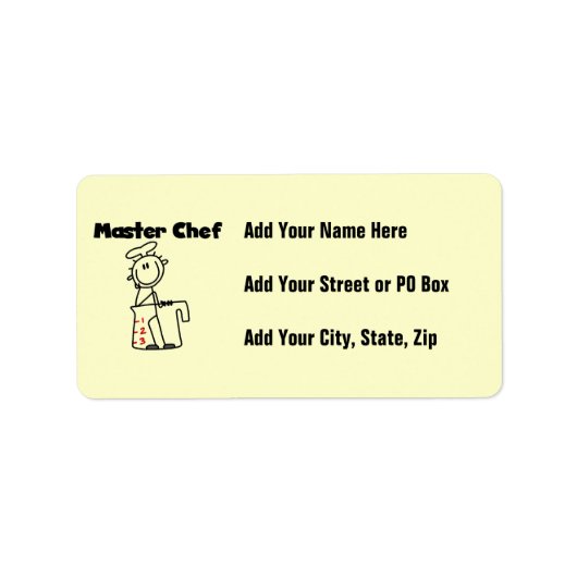 Master Chef Etiket (Voorkant)