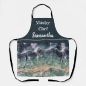 Master Chef Gemstone Foto Striped Beauful Gem Schort (Voorkant)