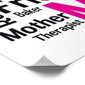 Master Chef Moeder - Multitasking Alles-In-Een Moe Poster (Hoek)