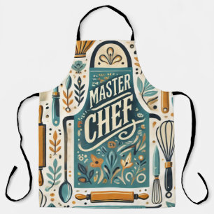 Master Chef Schort Ontwerp: Levendige Keuken Kunst