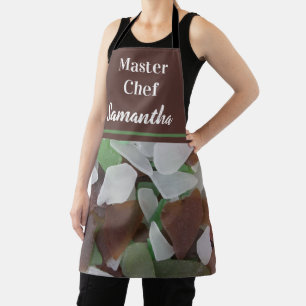 Master Chef Sea Glas Achtergrond in Neutrale Kleur Schort