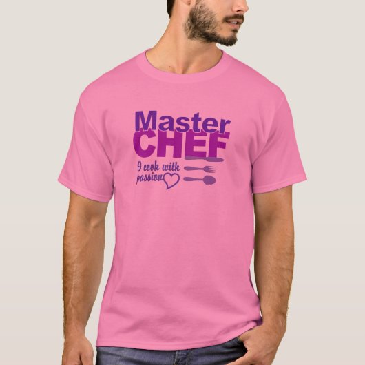 Master Chef-shirt - kies stijl en kleur T-shirt (Voorkant)