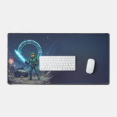 Master Chief Halo Adventure - Pixel Art Desk Mat (Clavier et souris)