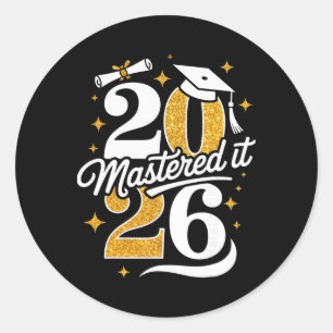 Master Cl van 2026 Afstudeercadeaus Masterdiploma Ronde Sticker