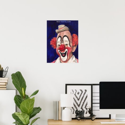 Master Clown Lou Jacobs Poster (Thuiskantoor)
