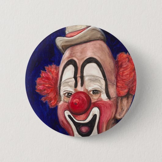 Master Clown Lou Jacobs Ronde Button 5,7 Cm (Voorkant)
