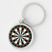 Master Darts Board Basic Round Target Classic game Sleutelhanger (Voorkant)
