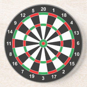 Master Darts Board Basic Round Target Classic game Zandsteen Onderzetter