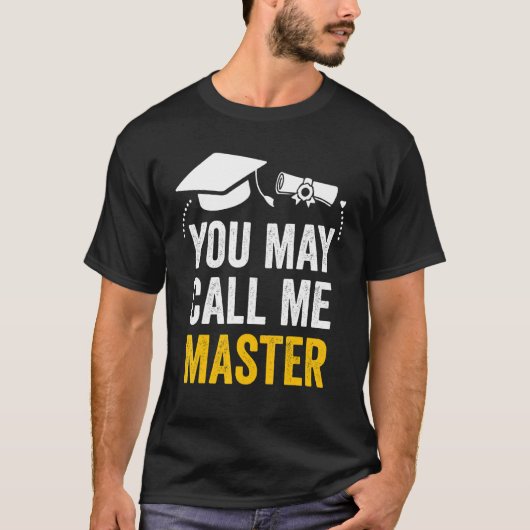 Master Degree Afstuderen 2022 Je mag me Mast noeme T-shirt (Voorkant)