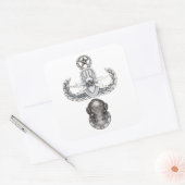 Master EOD 2e klasse-duiker Vierkante Sticker (Envelop)
