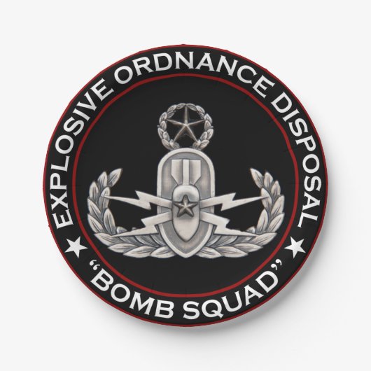 Master EOD Bomb Squad Papieren Bordje (Voorkant)