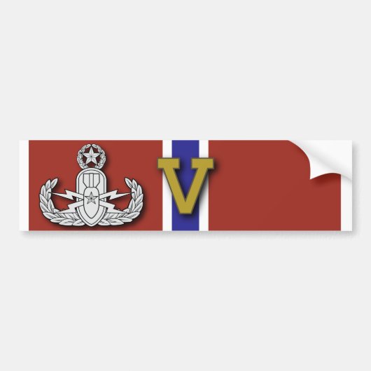 Master EOD Bronze Star "V" Bumpersticker (Voorkant)
