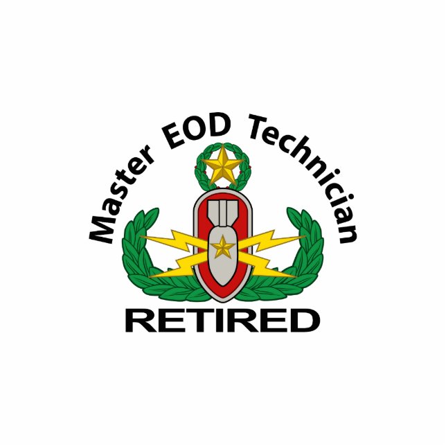 Master EOD in kleur in ruste Staand Fotobeeldje (Voorkant)