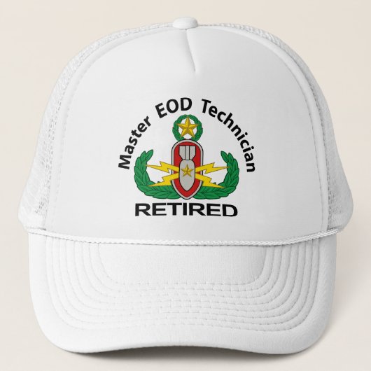 Master EOD in kleur in ruste Trucker Pet (Voorkant)