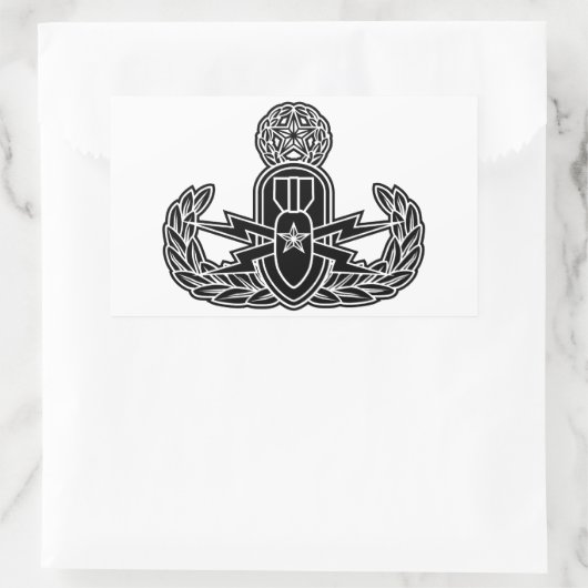 Master EOD stencil Rechthoekige Sticker (Tas)