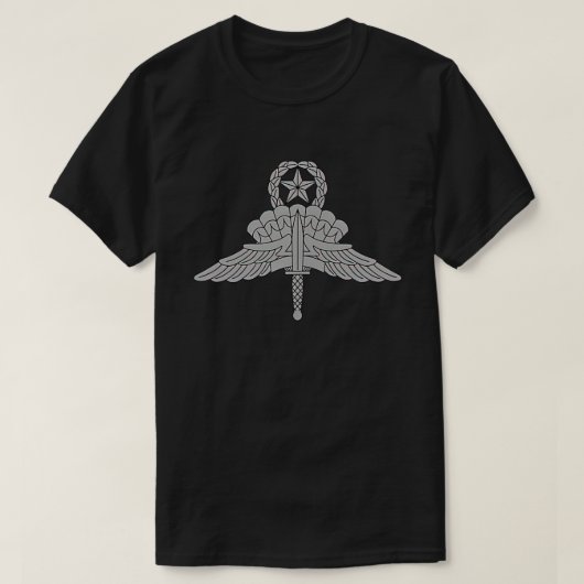 Master Freefall Parachutist Badge - VS Ar T-shirt (Design voorkant)