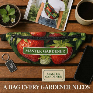 Master Gardener Aardbei Print Heuptasje