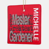 Master Gardener Extraordinaire CUSTOM Keramisch Ornament (Links)