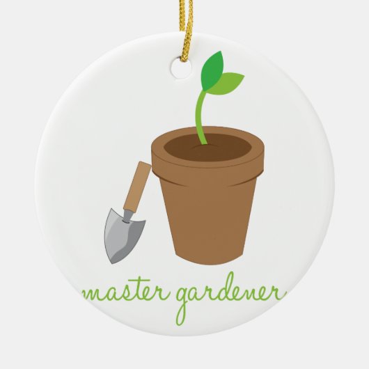 Master Gardener Keramisch Ornament (Voorkant)