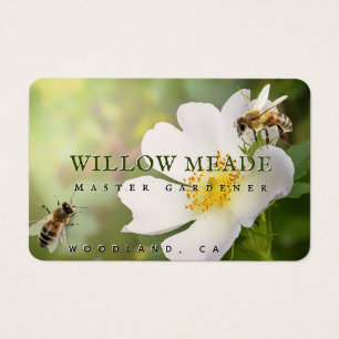 MASTER GARDENER Rose sauvage et carte de profil d'
