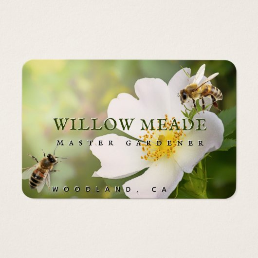 MASTER GARDENER Rose sauvage et carte de profil d' (Devant)