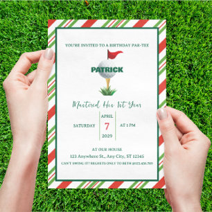 Master Golf Party Verjaardag eerste verjaardag Kaart