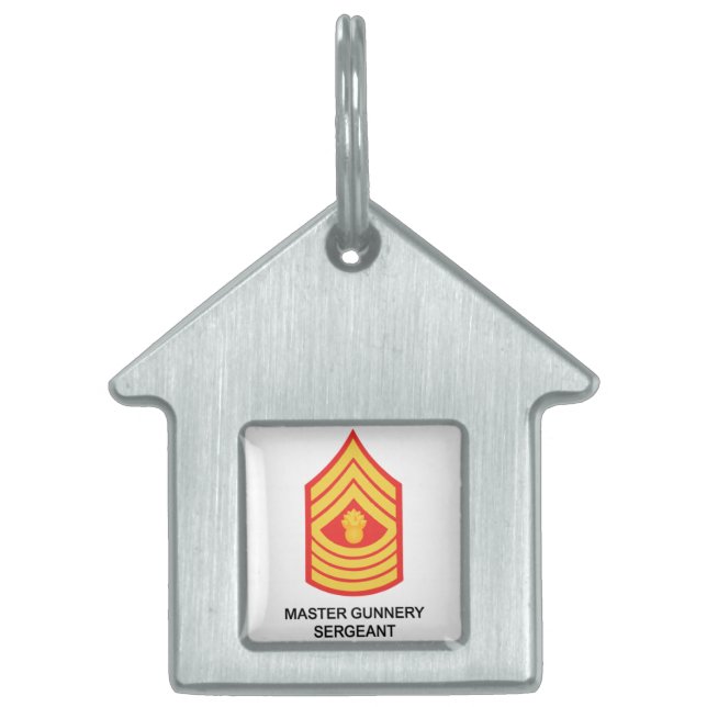 Master Gunnery Sergeant Huisdieren Naamplaatje (Voorkant)